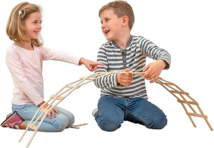 Betzold - Konstruktionsbrettchen Birke 99 Stück - Konstruktions-Spielzeug Kinder Holz-Spielzeug Noco