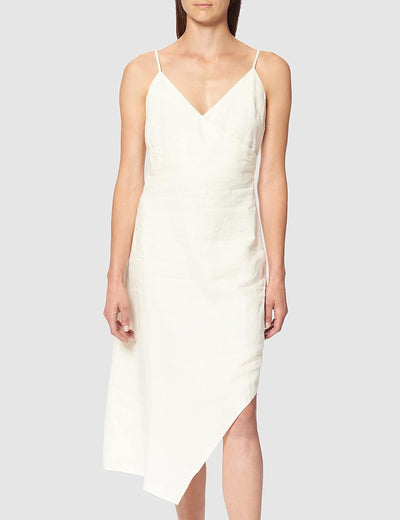 NA-KD Damen Midikleid mit Kordelzug Lässiges Kleid 38 Hellbeige, 38 Hellbeige