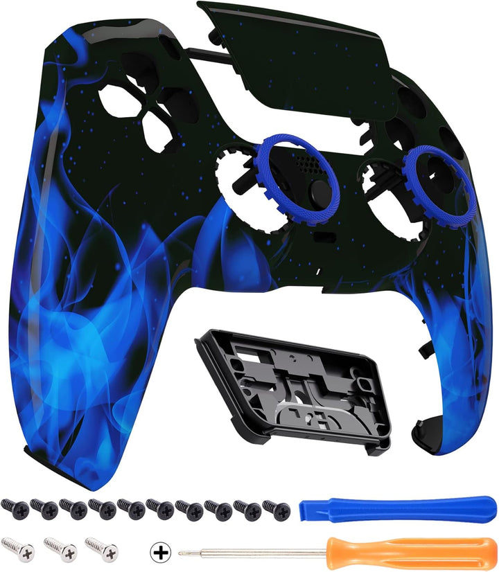 eXtremeRate Luna Re-Design Front Hülle für ps5 Controller BDM-010/020/030/040/050, Ersatzgehäuse&Tou