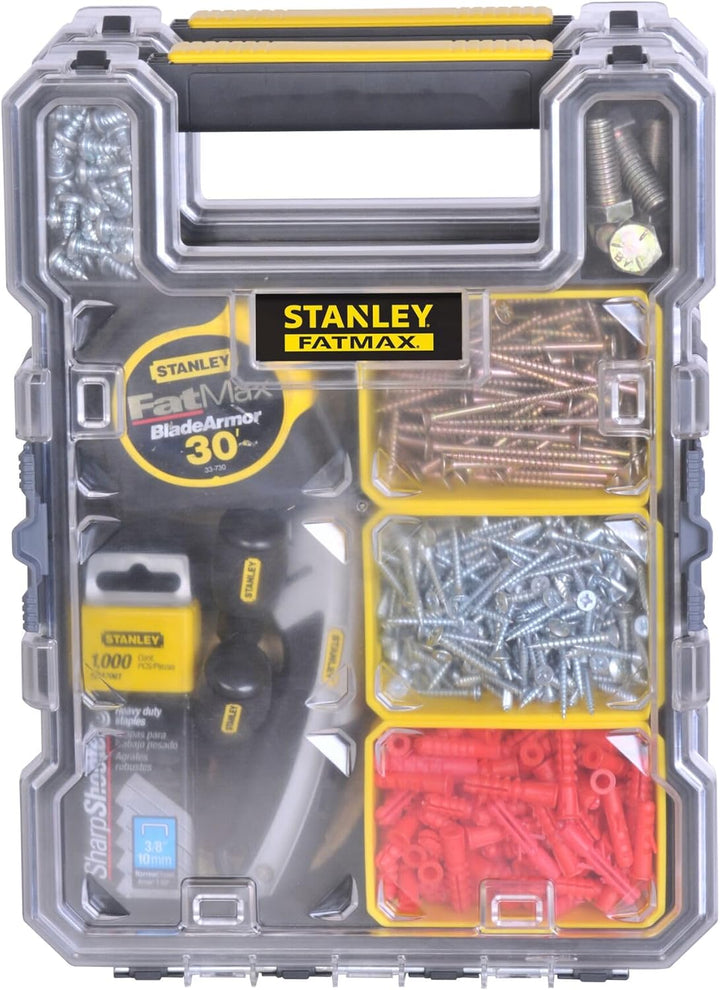 Stanley FatMax Werkzeug-Organizer/Aufbewahrungsbox FMST1-72378 (26x34x12cm, schmal, 6 herausnehmbare
