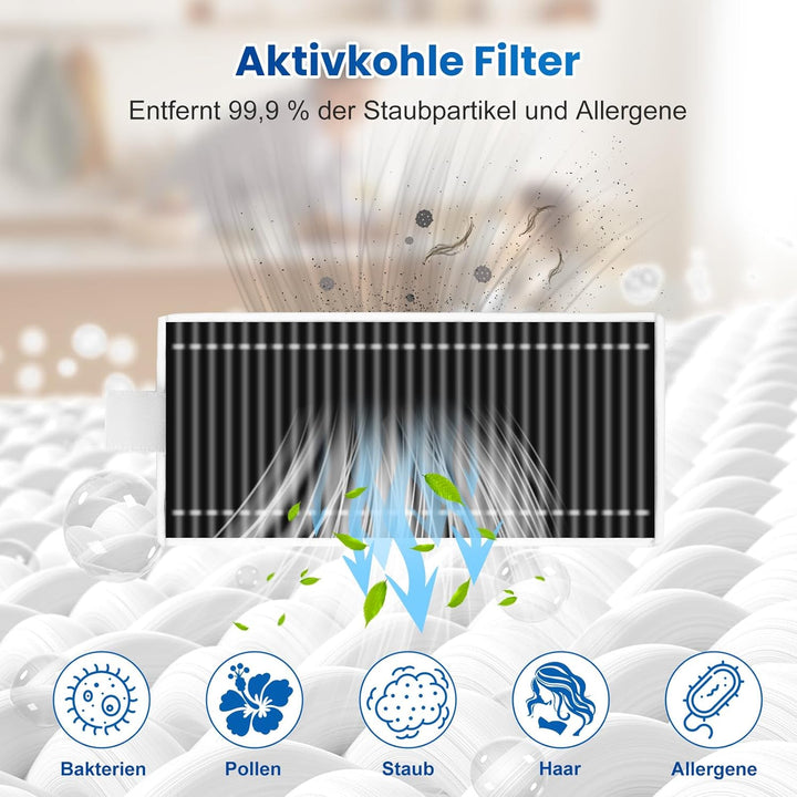Zubehör für ECOVACS DEEBOT X8 PRO Omni / X8 Omni Saugroboter mit Wischfunktion, 4 Staubbeutel 4 Seit
