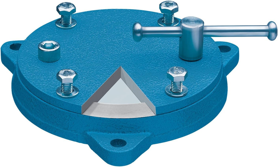 Heuer Drehteller, für Schraubstock 160/180 mm (geschlossene Aufnahmeplatte; Drehkranz Stahlgeschmied
