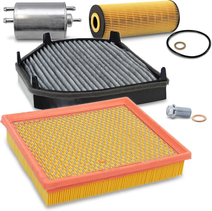 BESTPRICE Inspektionspaket Filterset mit 1x Ölfilter, 1x Luftfilter, 1x Innenraumfilter (Pollenfilte