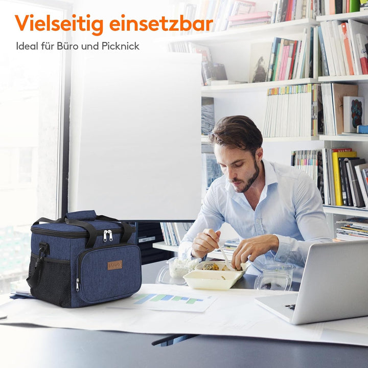 Lifewit Kühltasche 15L, Lunch Tasche Faltbar, Lunch Bag für Herren und Damen, Isolierte Tasche mit R