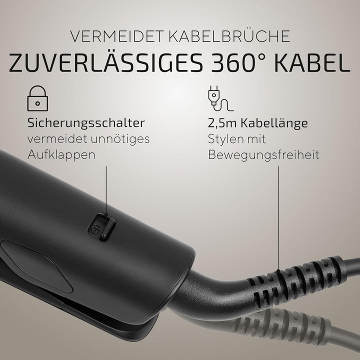 Glätteisen – Für weniger Frizz & schonendes Styling – 100 Tage risikofrei testen – Mit LCD-Display &