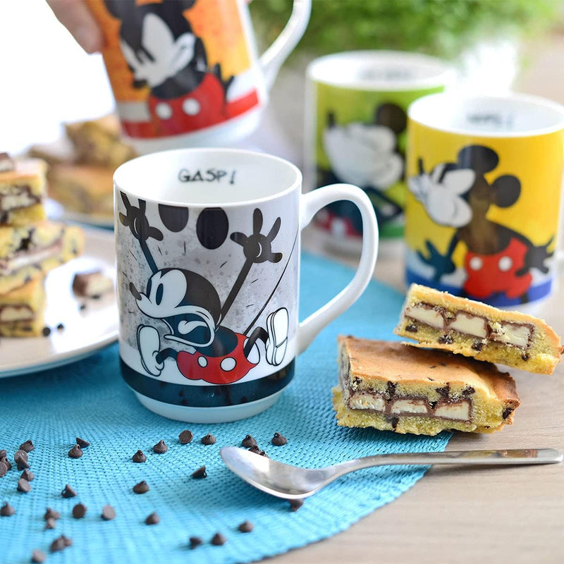 Egan 4 Teilig Stapelbare Mug Set Mickey I Am + Metalrack ML. 350 PWM21I/4AM Mehrfarbig