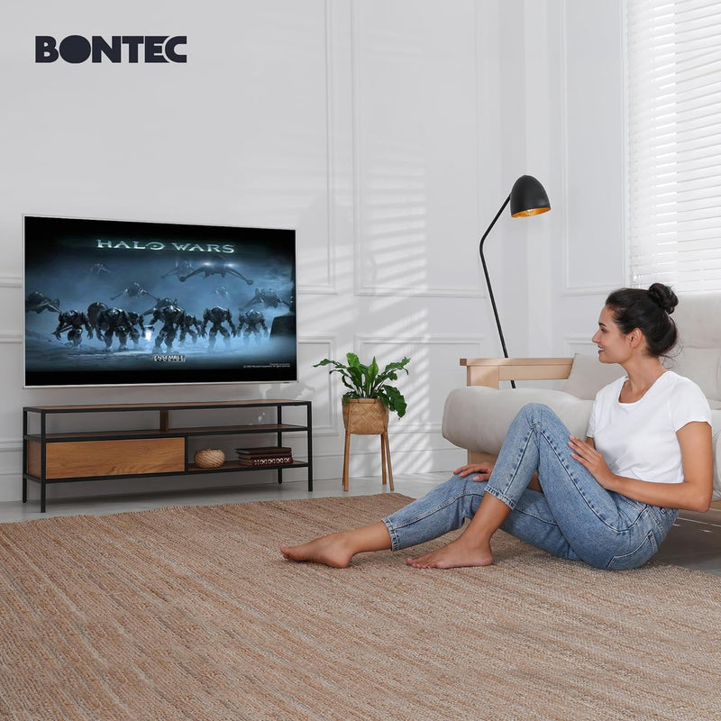 BONTEC TV Wandhalterung Schwenkbare Neigbare TV Halterung Vollbewegung für 23-70 Zoll Flach & Curved