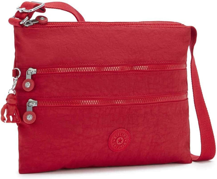 Kipling Damen Alvar Crossbody, Red Rouge, 33x26x4.5 cm (B x H T) EU, Red Rouge