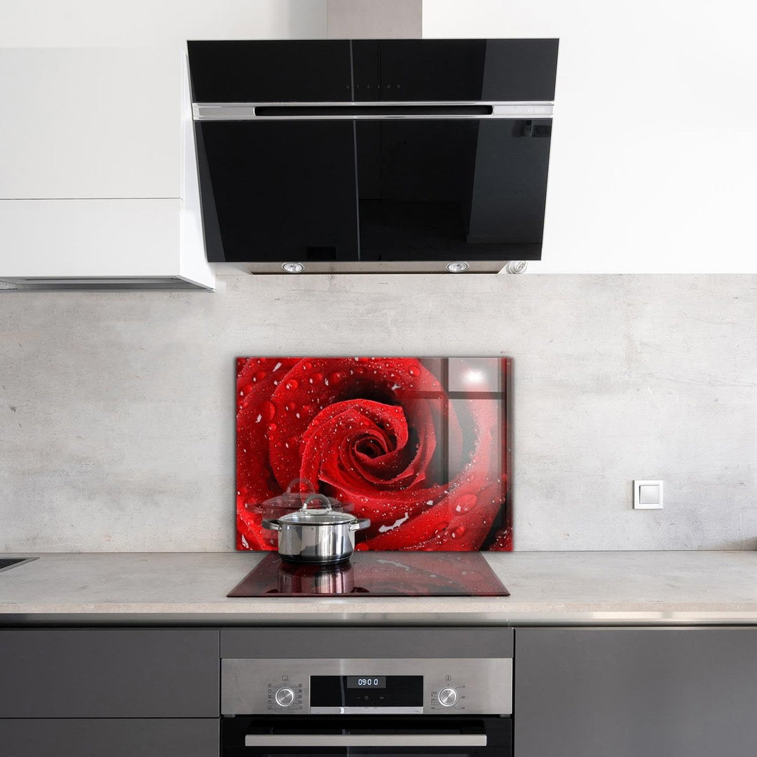 Wallfluent Fliesenschutz Mit Motiv Küchenrückwand Spritzschutz Gehärtetes Glas Glasrückwand 80x60cm