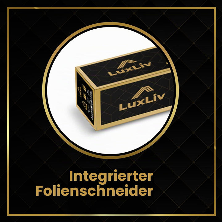 LuxLiv ® 50 m Alufolie - Hochwertige, robuste 20 Mikron dicke Folie, 30 cm breite Küchenfolie für Ca