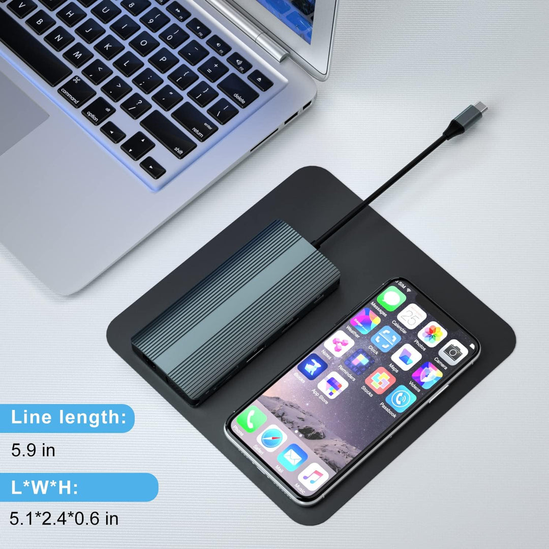 USB C Docking Station,12 in 1 Triple Display Type C Laptop Hub to 4K DP HDMI,1080P VGA, 100W PD,2 US