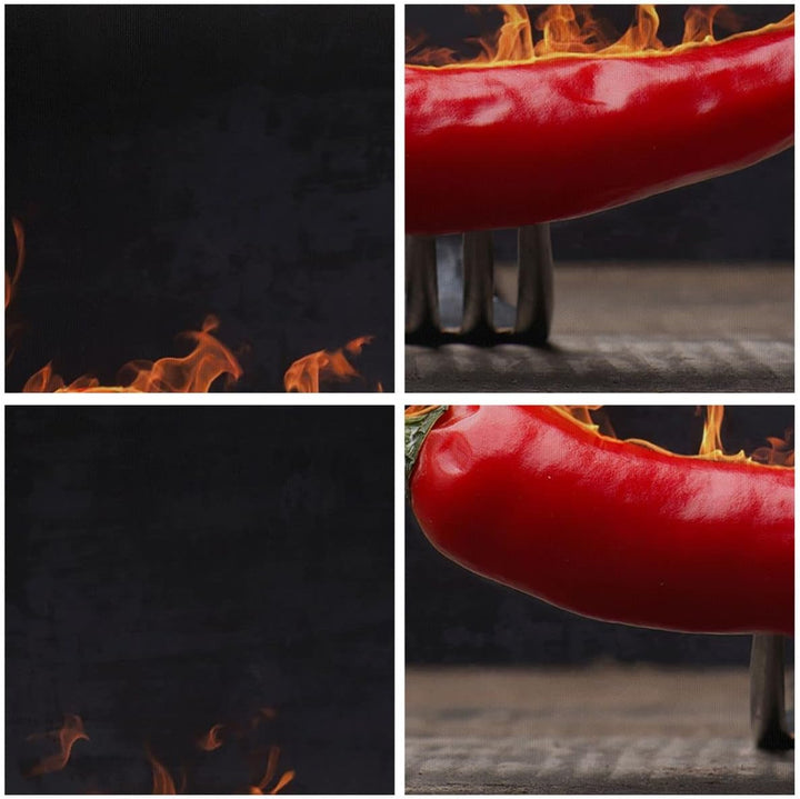 Bilder auf Leinwand 100x70cm Leinwandbild Chili Paprika Bio Landwirtschaft Gross Wanddeko Bild Schla