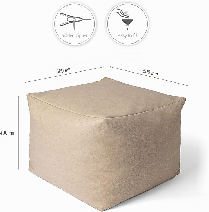 Paco Home In- &amp; Outdoor Sitzsack Sessel Wohnzimmer Sitzkissen Hocker Sitzhocker Bodenkissen Fusshock