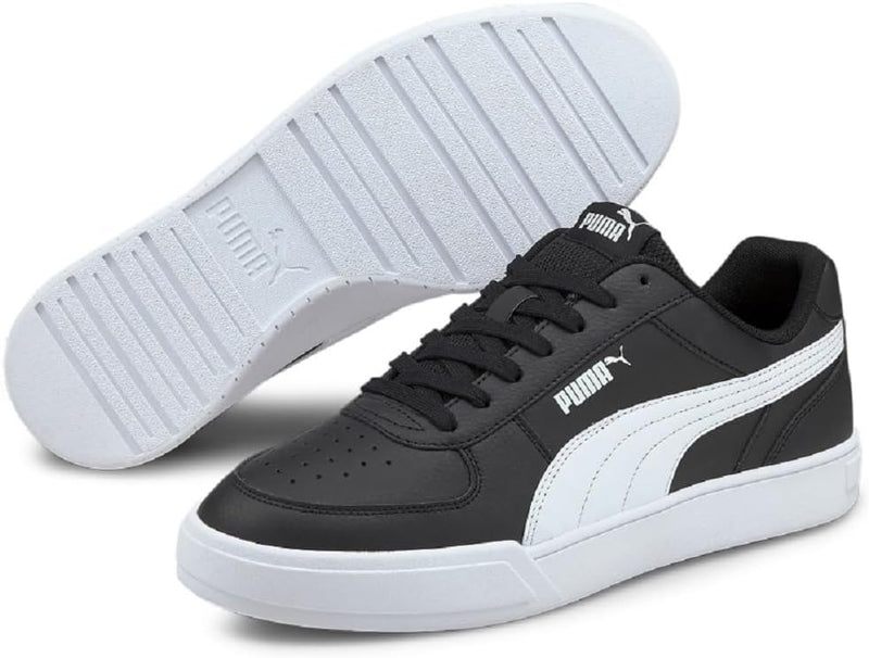 PUMA Caven Sneaker Trainer Schuhe 42 EU Black White, 42 EU Black White