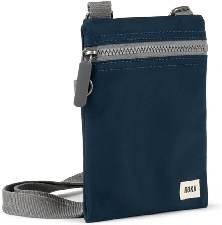 Roka London Chelsea Sling Pocket Bag Nylon Extra Small XS Midnight, XS Midnight