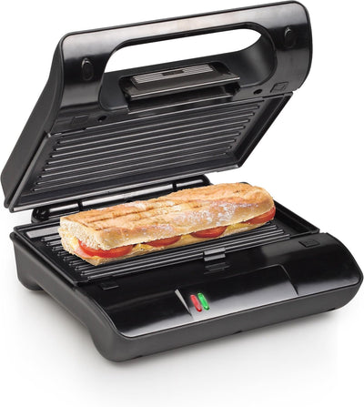 Princess Kontaktgrill 117001, Sandwich Maker mit entnehmbaren Grillplatten, 700 Watt, 23x13cm Grillf