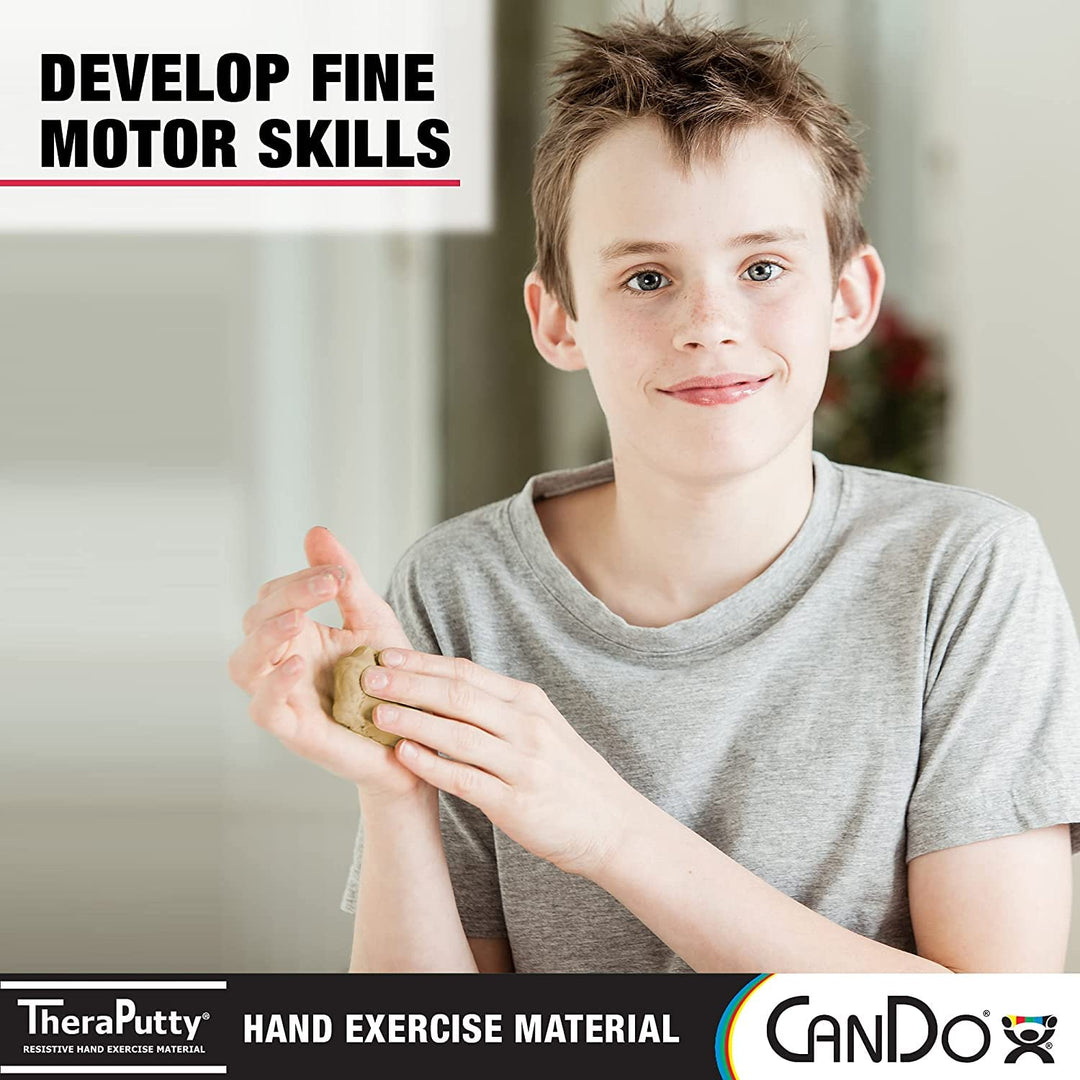 CanDo Antimikrobielle CanDo TheraPutty-Knetmasse - 450 g - beige (extra leicht) Beige 450 g, Beige 4