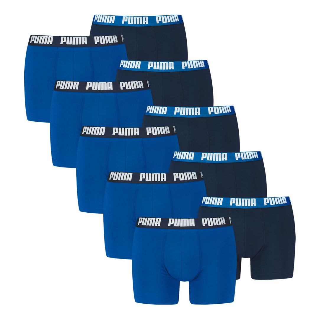 PUMA Herren Boxershorts Unterwäsche (10 Stück) S -005 True Blue, S -005 True Blue
