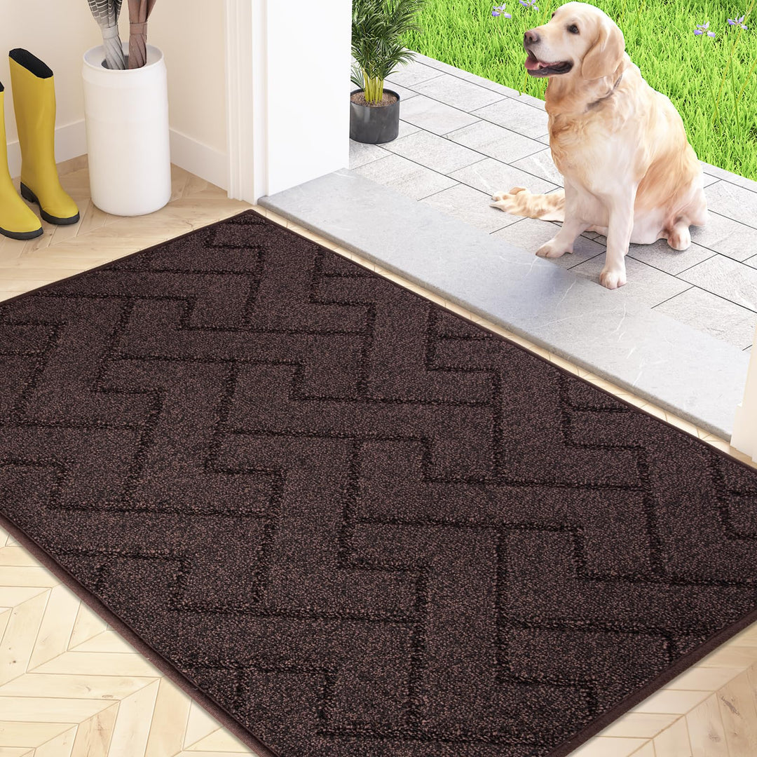 FCSDETAIL Schmutzfangmatte Innen 50 x 80 cm, rutschfeste Fussmatte, waschbar Sauberlaufmatte, absorb