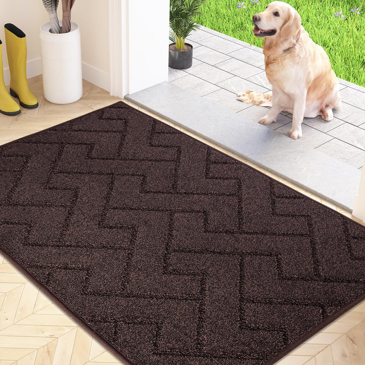 FCSDETAIL Schmutzfangmatte Innen 50 x 80 cm, rutschfeste Fussmatte, waschbar Sauberlaufmatte, absorb