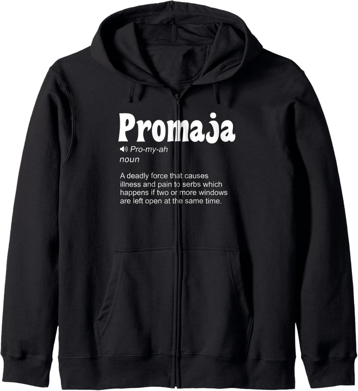 Promaja Definition Serbien Superstitious Believe Serbisch Kapuzenjacke