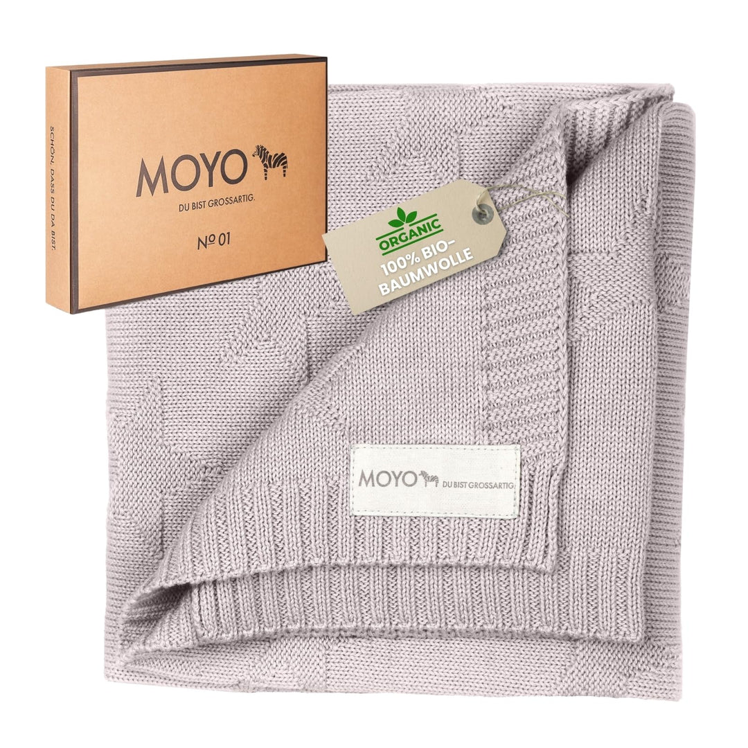 MOYO Babydecke - traumhafte Babydecke Baumwolle (100% Bio, GOTS) - 100% klimaneutral - atmungsaktive