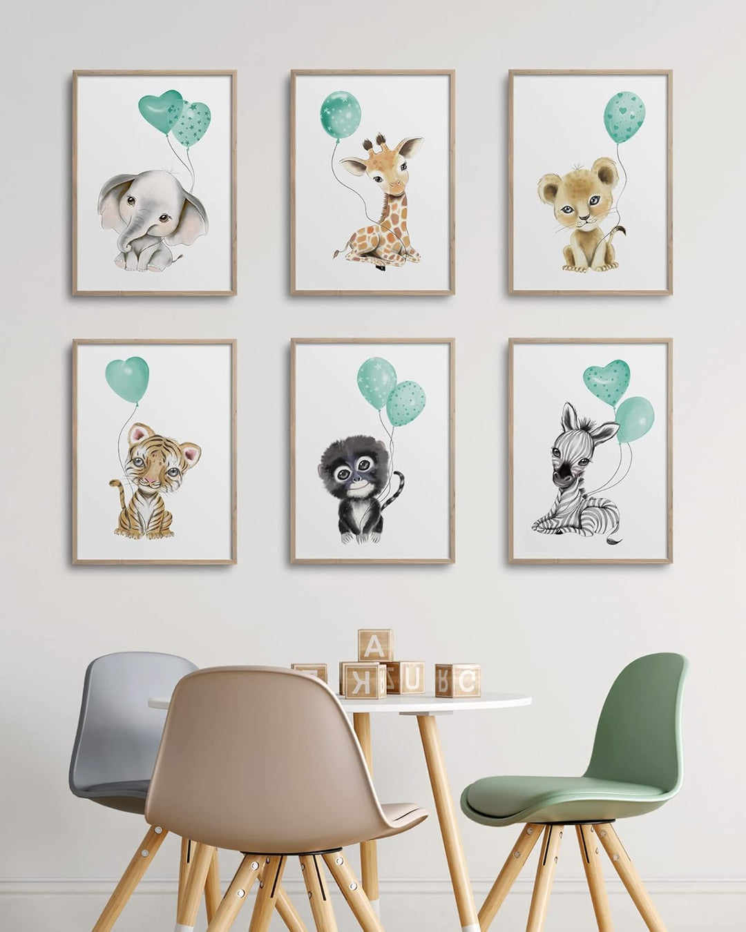 Hambient Poster Kinderzimmer - Bilder Babyzimmer Deko, Junge, Mädchen - Wandbilder, Kinderposter, De