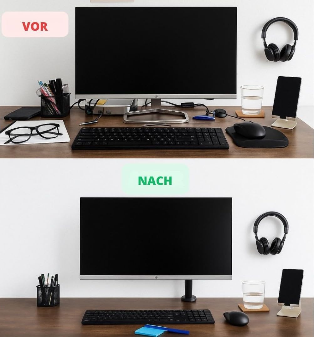 VESA-Adapter kompatibel mit HP-Monitoren: M22f, M24f, M24fd, M24fw, M24fwa, M27f, M27fe, M27fd, M27f