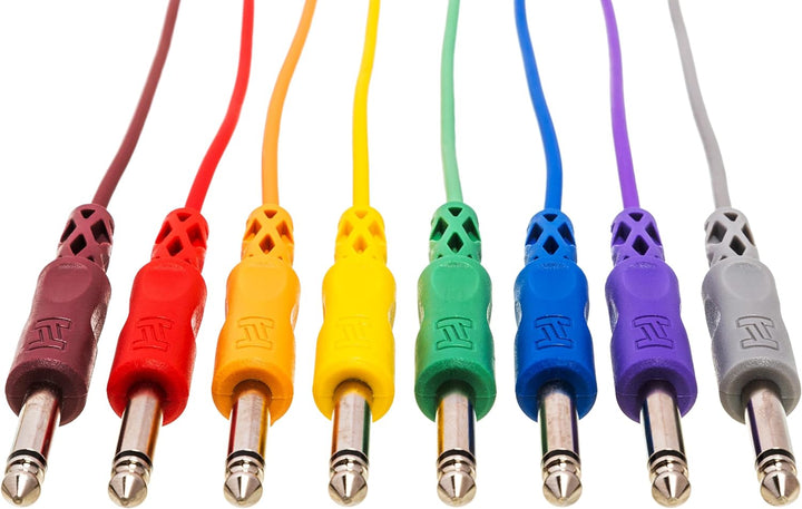 Hosa CPP845 Patchkabel (6,3mm TS-Beidseitig 1,5m) (8er Pack)
