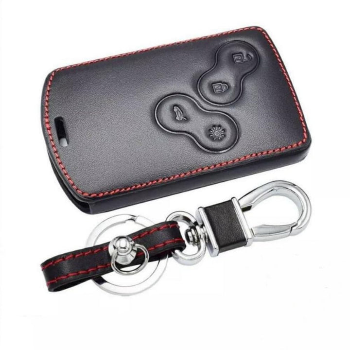 Leder-Autoschlüsselhüllen-Set für Clio, Scenic, Megane, Duster, Sandero, Captur, Twingo, Koleos, Sch