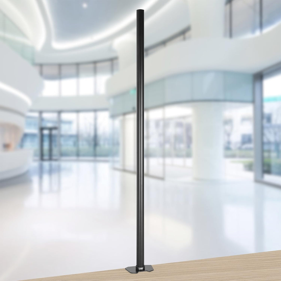 Duronic DM453POLE 80 cm Stange | Erweiterung für Monitorhalterung | Grosse Tischklemme mit DREI Klem