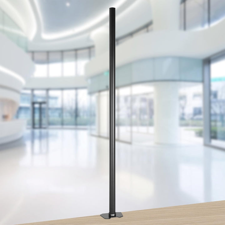 Duronic DM453POLE 80 cm Stange | Erweiterung für Monitorhalterung | Grosse Tischklemme mit DREI Klem