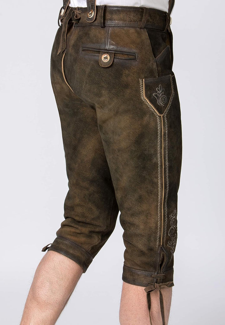 Stockerpoint Herren Trachtenlederhose Justin4 44 Bison Gespeckt, 44 Bison Gespeckt
