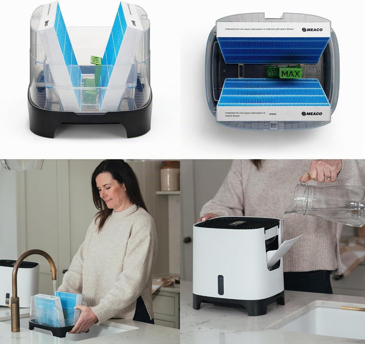 Meaco Armin 300 ml Verdunstungsbefeuchter – Luftbefeuchter Für Räume Bis 44 m², 2,4 L Tank, Geeignet