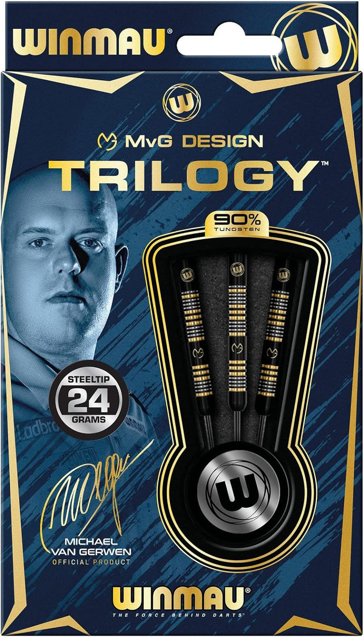 WINMAU Michael Van Gerwyn MvG Trilogy Professionelles Dartpfeil-Set mit Dartpfeilen und Dartpfeilen