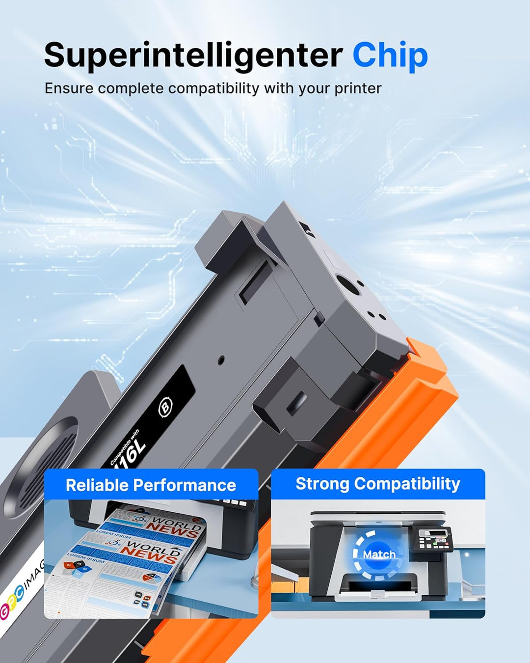 GPC IMAGE Kompatible Tonerkartusche als Ersatz für Samsung MLT-D116L für Xpress SL M2885FW M2825ND M
