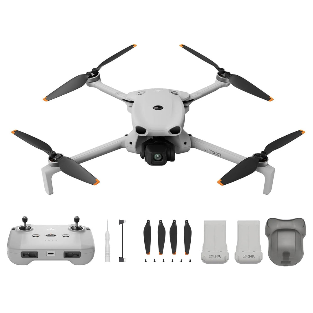 DJI Neo 2 Motion Fly More Combo, 4K Drohne Bundle mit Zubehör mit RC Motion 3 und Goggles N3, Start