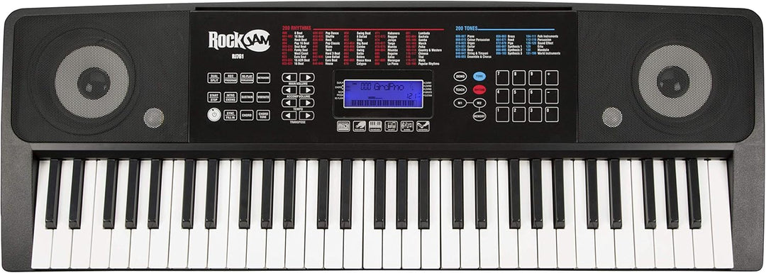RockJam 61 Tastatur Klaviersatz 61 Schlüssel-Digital-Piano Keyboardbank Keyboardständer &amp; Keyboard-S