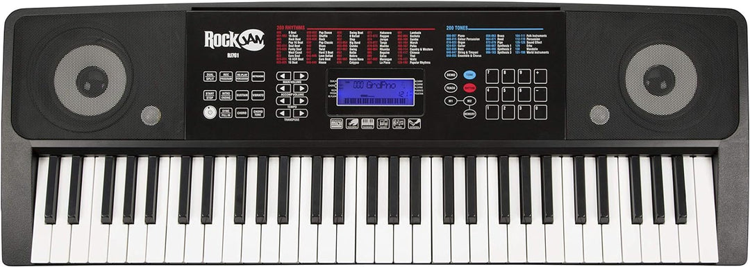 RockJam 61 Tastatur Klaviersatz 61 Schlüssel-Digital-Piano Keyboardbank Keyboardständer & Keyboard-S