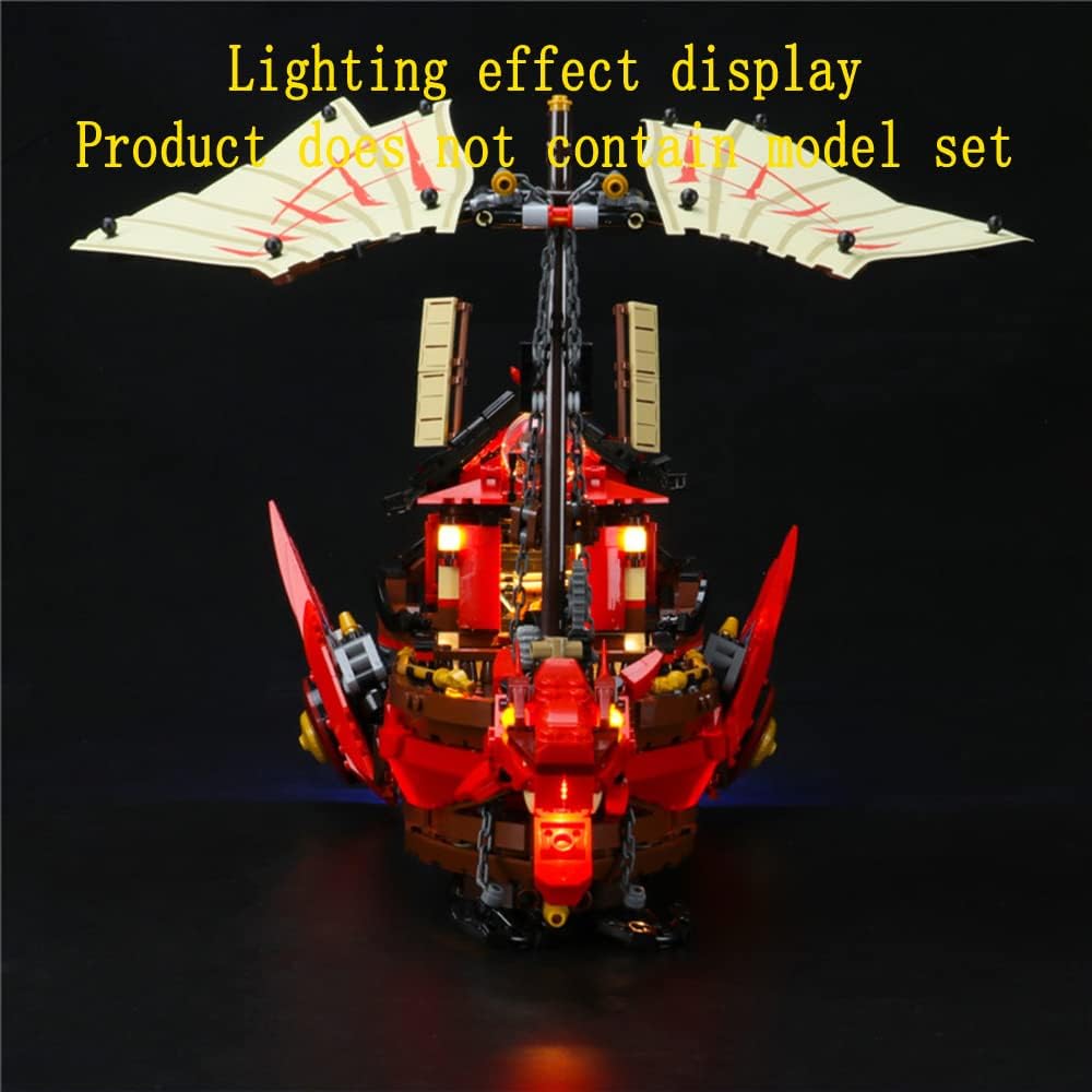 GEAMENT LED Licht-Set Kompatibel mit Lego Ninja-Flugsegler Spielset (Destiny's Bounty) - Beleuchtung