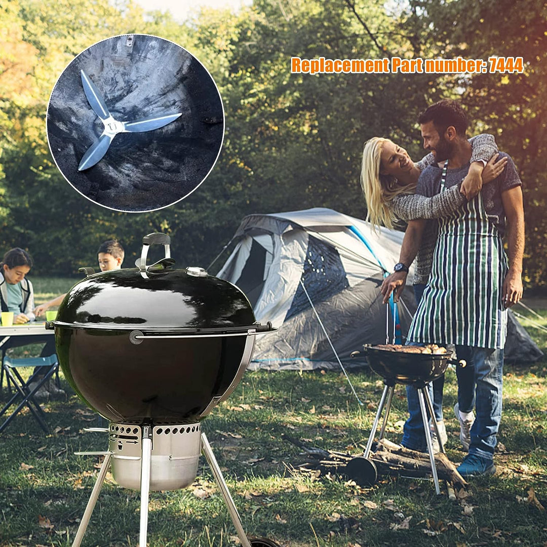 YWNYT 2 Set 22-1/2 Zoll One-Touch Reinigungssystem Kit, kompatibel mit Weber Grillteilen, 7444 Weber