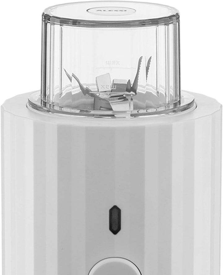 Alessi Plissé MDL17 W - Design Persönlicher Mixer, aus Thermoplastischem Harz, mit Behälter und Mini