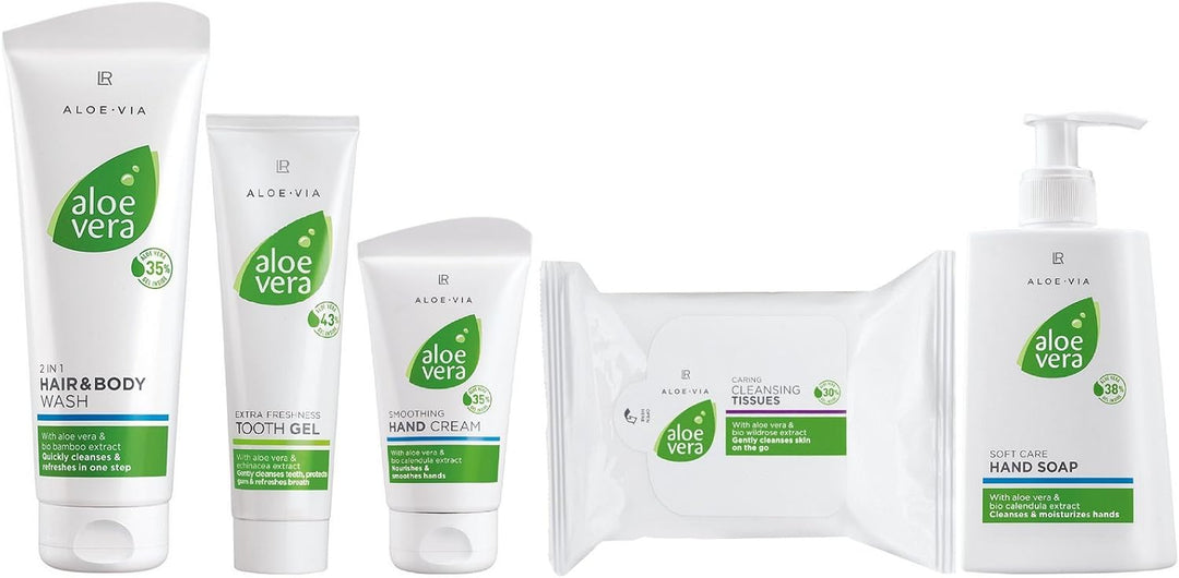 LR ALOE VIA Aloe Vera 5-tlg. Feuchtigkeitspflege- & Körperreinigungs-Set