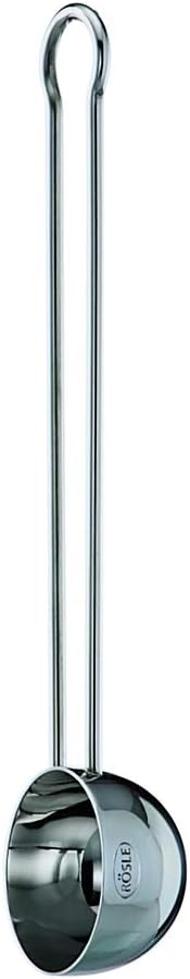 RÖSLE Kaffeedose mit Frischhaltedeckel, Edelstahl 18/10, 10 cm & Kaffeemass, Hochwertiger Kaffeelöff