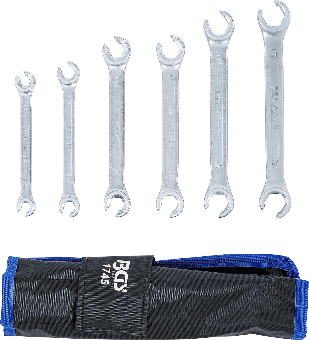 KS Tools 160.0700 Bremsenwartungsgerät KS5, 5 Liter &amp; BGS 1745 | Offener Doppel-Ringschlüssel-Satz |