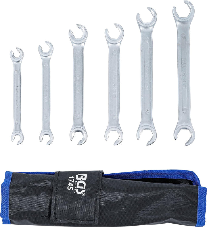 KS Tools 160.0700 Bremsenwartungsgerät KS5, 5 Liter &amp; BGS 1745 | Offener Doppel-Ringschlüssel-Satz |