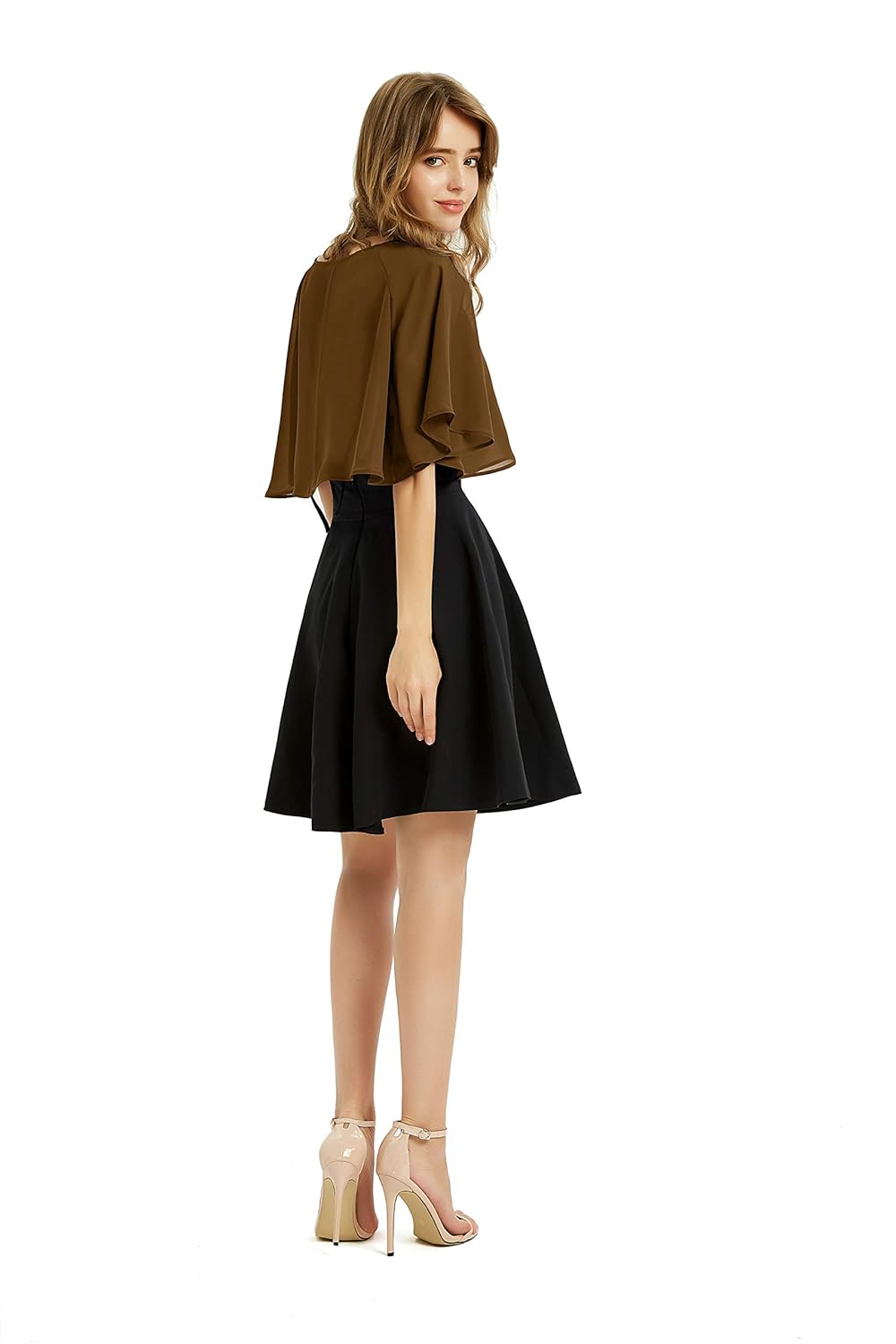 BUCUXE Weicher Chiffon-Schal für Damen, für Abendkleid, Hochzeit, Umhang, Bolero, Überwurf Einheitsg