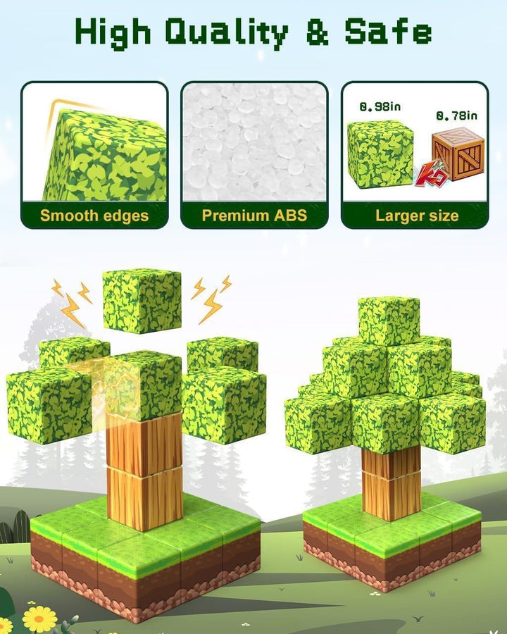 Magnetische Bausteine, 100 Stück, magnetische Bausteine, Dampfspielzeug für Kinder, Bauen Sie eine m