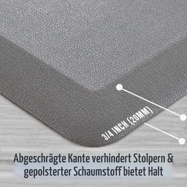 Carvapet rutschfest Küchenteppich Anti Ermüdungsmatte 20MM Dicke Küchenläufer Schaum-Stehmatten PVC