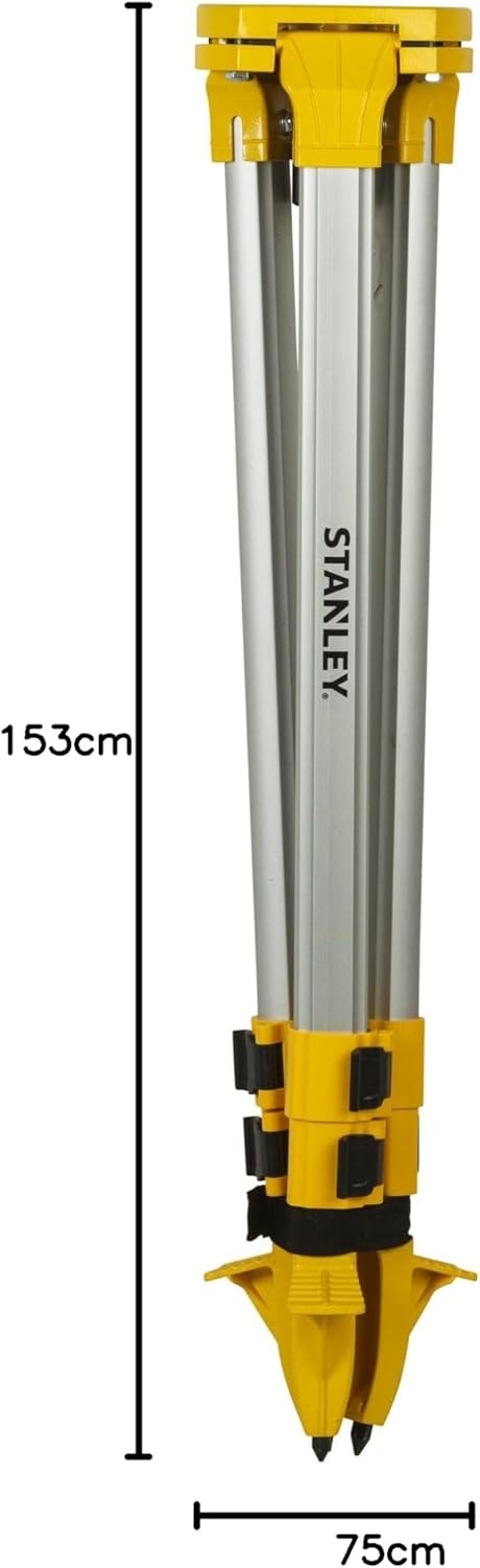 Stanley Standardstativ, Aluminiumstativ (Quick-Clamps System, 0,97 m - 1,60 m, Trageriemen, 5/8 Zoll